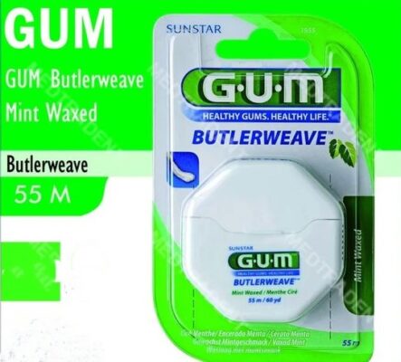 خيط الأسنان للتنظيف بين الاسنان جام GUM BUTLERWEAVE